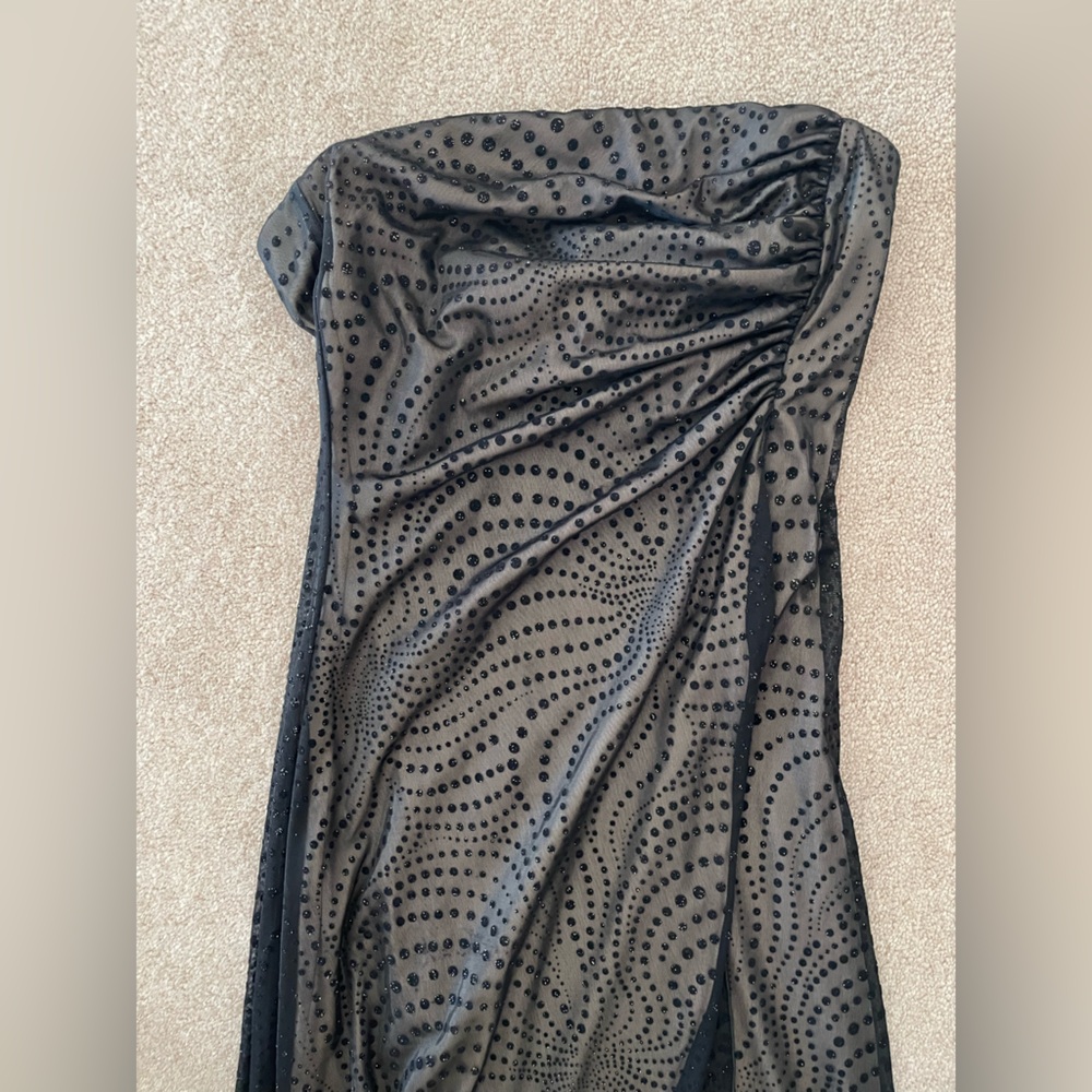 Vintage 90's Byer Too!  Strapless Asymmetrical Dress - Medium